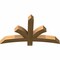 Ekena Millwork Davenport Rough Sawn Timber Gable Bracket, Western Red Cedar, 48"W x 28"H x 4"D x 4"F, 14/12 Pitch GBW048X28X0404DAV00RWR - alternate 2